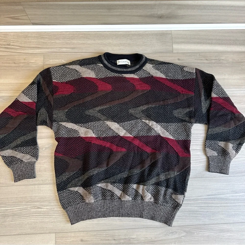 St Croix Textured Wool‎ Sweater Men’s Medium